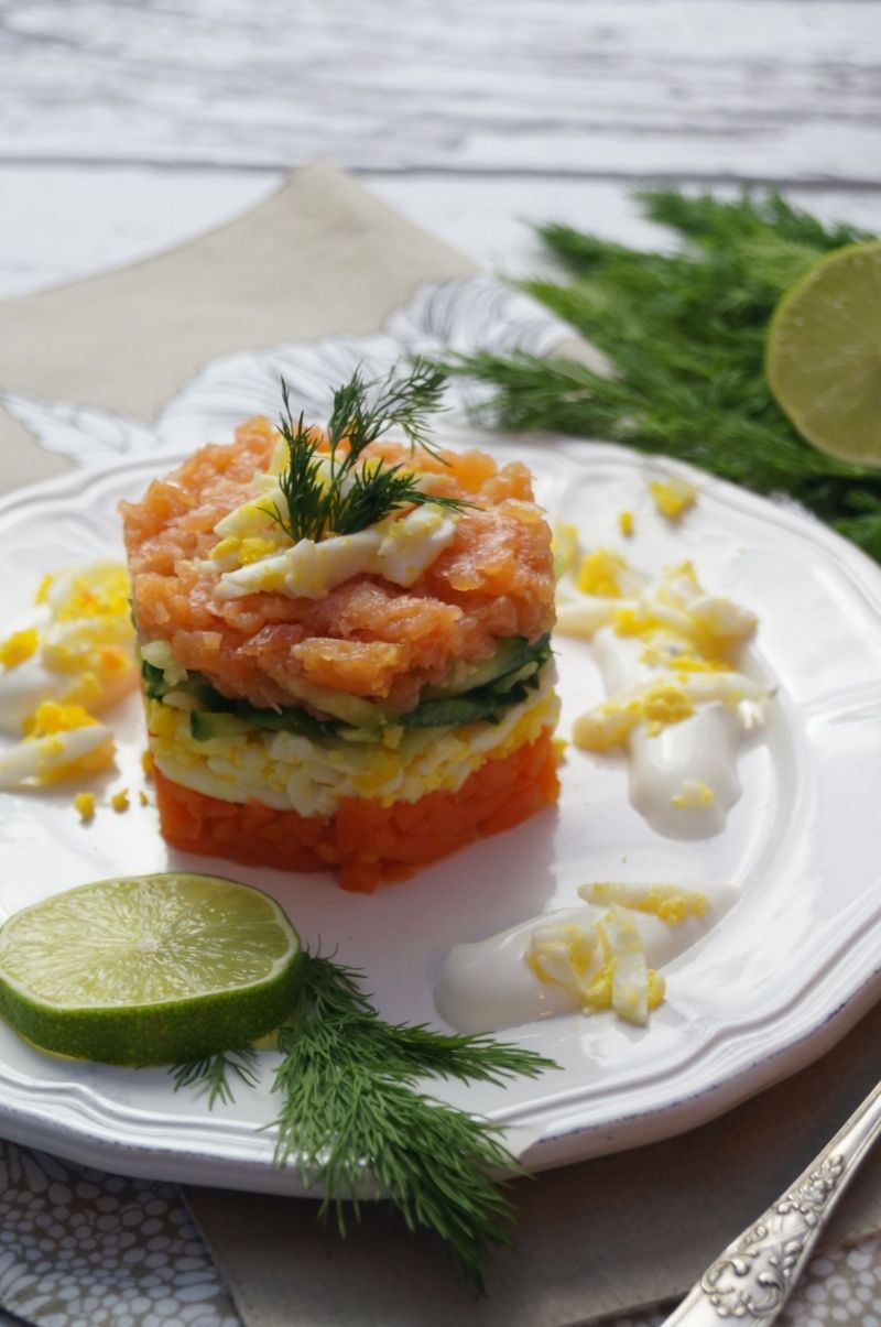 Łososiowa przekąska fit