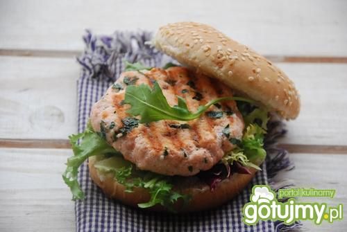 Łososiowe burgery Łososiowe burgery