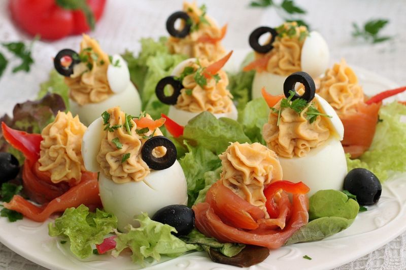 Łososiowe jajka wiosenne