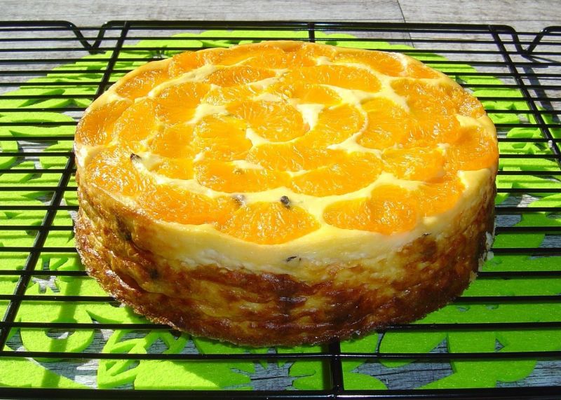 Low Carb - sernik z mandarynkami