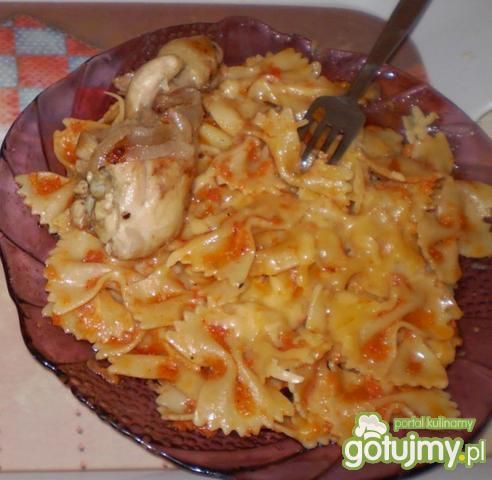Łowiecki kurczak z makaronem