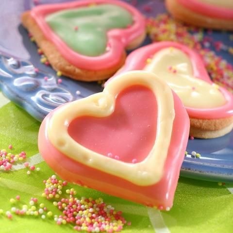 Lukrowane serduszka Lukrowane serduszka