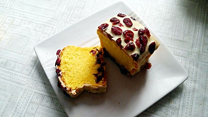 Majonezowa babka z żurawiną Majonezowa babka z żurawiną