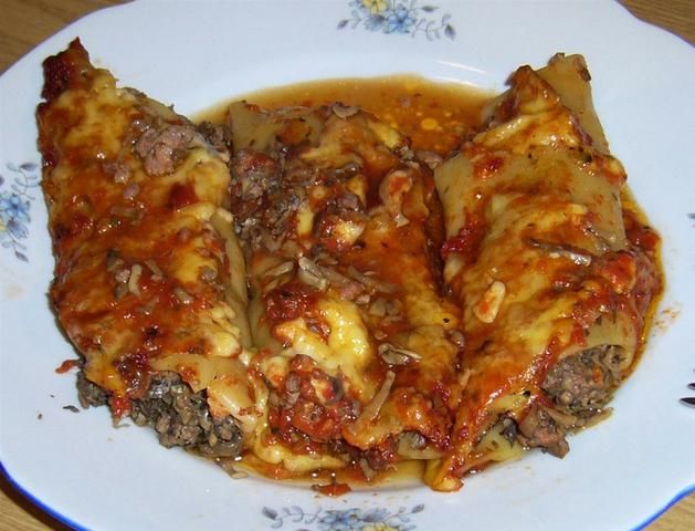 Makaron cannelloni zapiekany Makaron cannelloni zapiekany