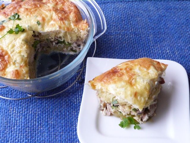 Makaron dyniowy zapiekany z mięsem i serem Makaron dyniowy zapiekany z mięsem i serem