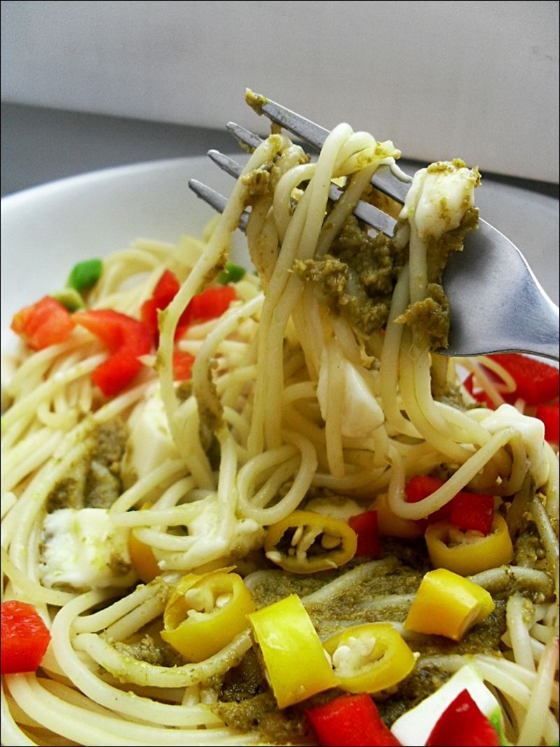 Makaron na zielono Makaron na zielono