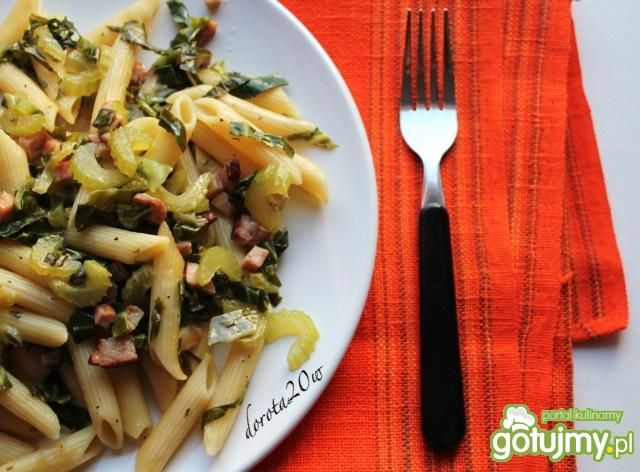 Makaron penne wiosennie na zielono Makaron penne wiosennie na zielono