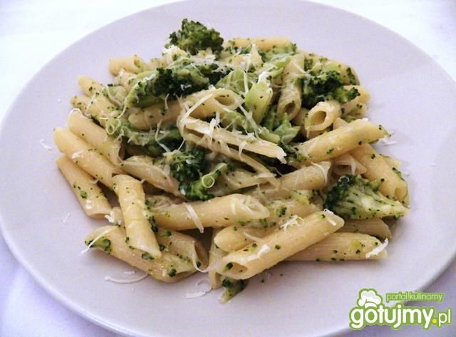 Makaron penne z brokułami wg Koper Makaron penne z brokułami wg Koper