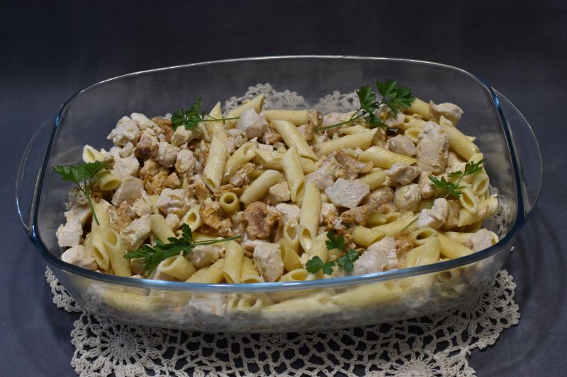 Makaron Penne z kurkami Makaron Penne z kurkami