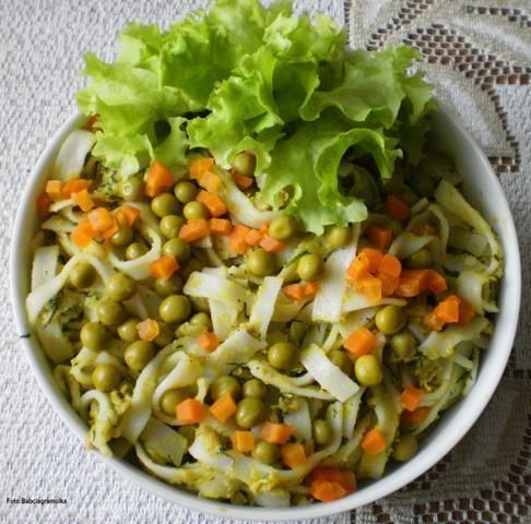 Makaron ryżowy na groszkowo: Makaron ryżowy na groszkowo: