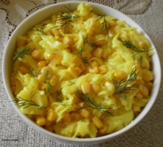 Makaron ryżowy ze ,, złotymi perełkami 