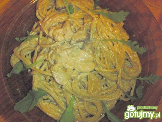 Makaron spaghetti z sosem Makaron spaghetti z sosem