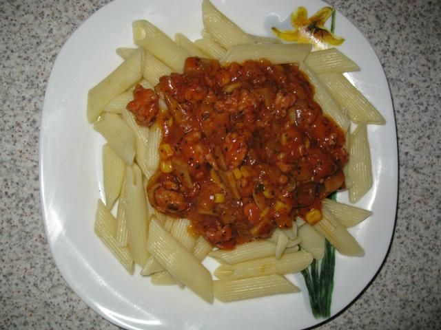 Makaron w sosie słodko-kwaśnym wg ejla Makaron w sosie słodko-kwaśnym wg ejla