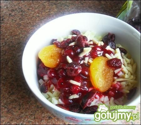 Makaron z bakaliami czyli słodki począte