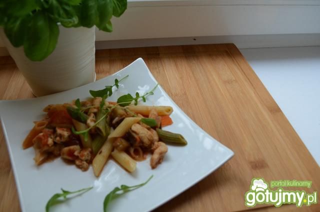 Makaron z bakłażanem 3 Makaron z bakłażanem 3