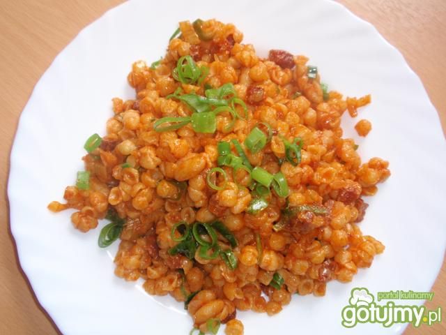 Makaron z boczkiem wedzonym Makaron z boczkiem wedzonym