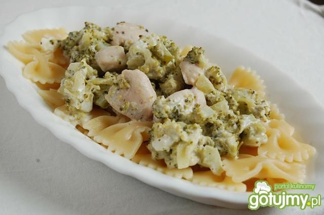 Makaron z brokułem i kurczakiem          Makaron z brokułem i kurczakiem