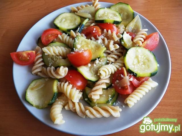 Makaron z cukinią i pomidorami wg Koper Makaron z cukinią i pomidorami wg Koper