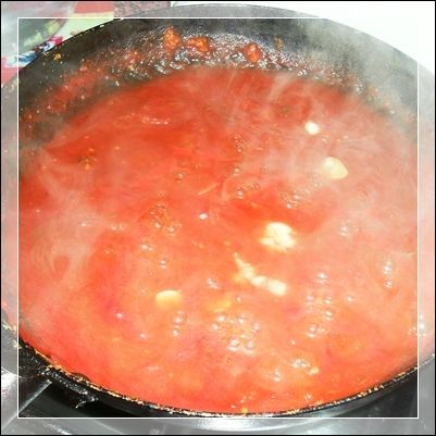Makaron z dynią w sosie pomidorowym