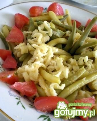 Makaron z fasolką i pomidorami Makaron z fasolką i pomidorami
