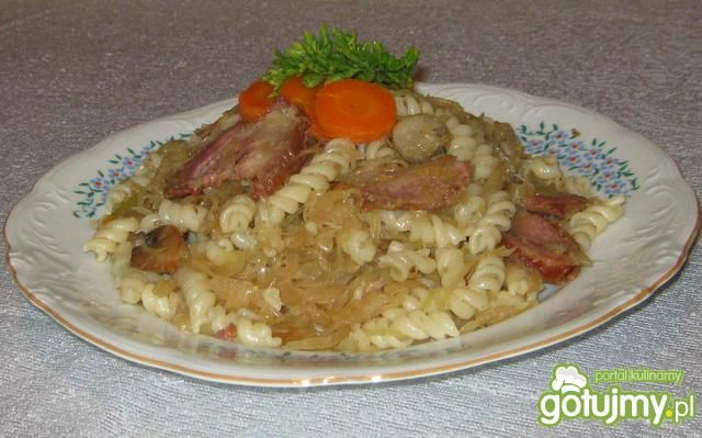 Makaron z kapustą katarzynki Makaron z kapustą katarzynki