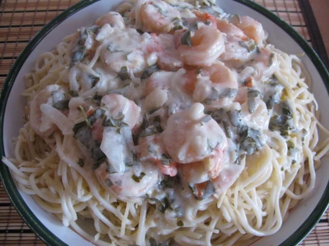 Makaron z krewetkami Makaron z krewetkami