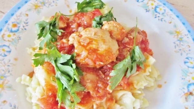 Makaron z kurczakiem 