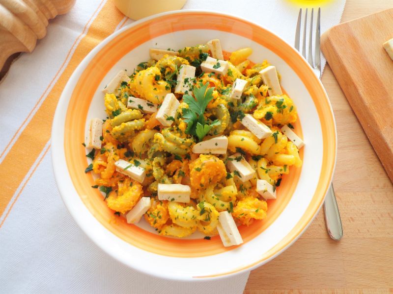 Makaron z pesto z marchewki