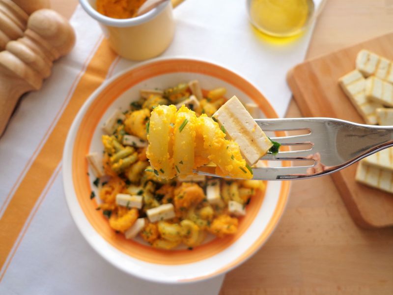 Makaron z pesto z marchewki