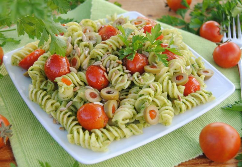 Makaron z pietruszkowym pesto