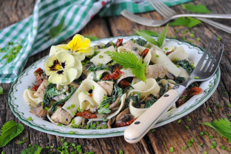 Makaron z pokrzywą Makaron z pokrzywą