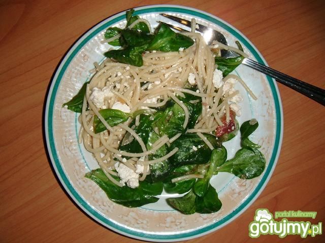 Makaron z roszponką Makaron z roszponką