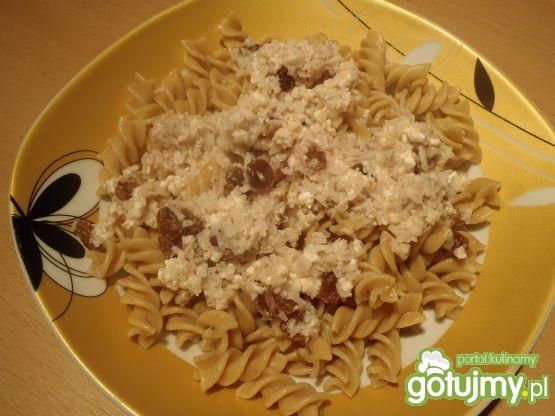 Makaron z serem i kokosem Makaron z serem i kokosem