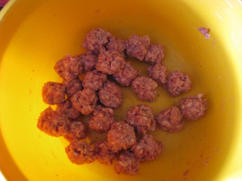 Makaron z serem i pulpecikami Makaron z serem i pulpecikami
