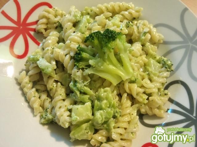 Makaron z sosem brokułowym Makaron z sosem brokułowym