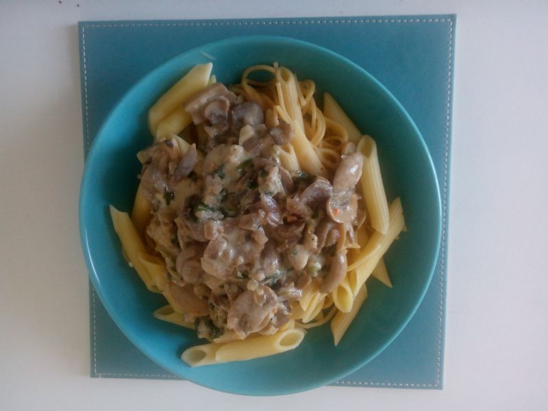 Makaron z Sosem Pieczarkowo Serowym