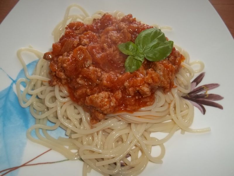 Makaron z sosem z dodatkiem dyni