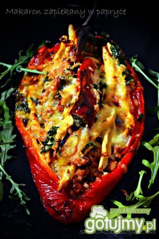 Makaron zapiekany w papryce Makaron zapiekany w papryce