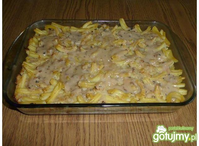 Makaron zapiekany z kapustą