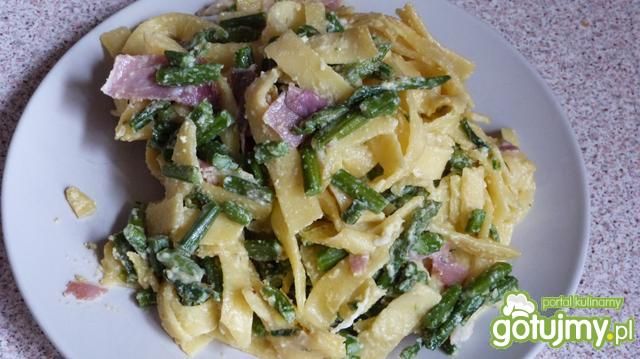 Makaron ze szparagami 2