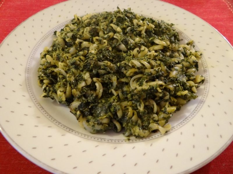 Makaron ze szpinakiem wg Megg Makaron ze szpinakiem wg Megg