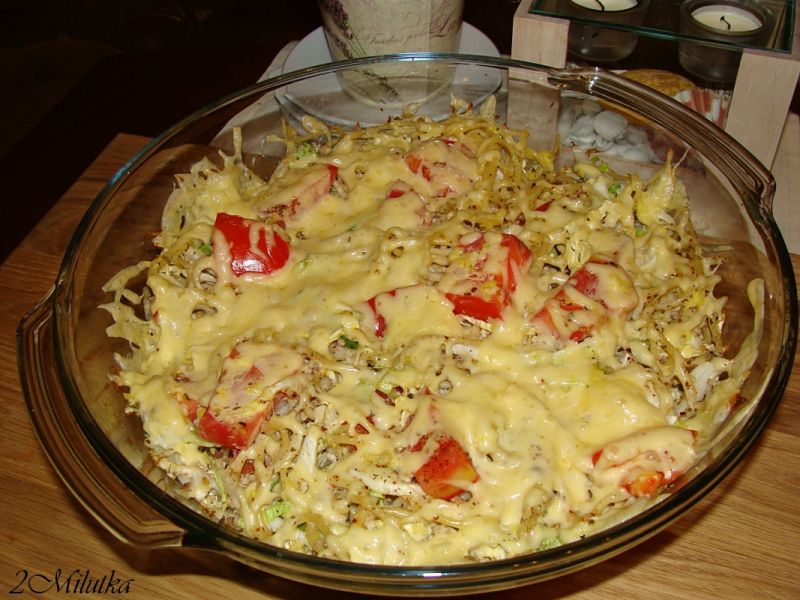 Makaronowa tarta z kurczakiem