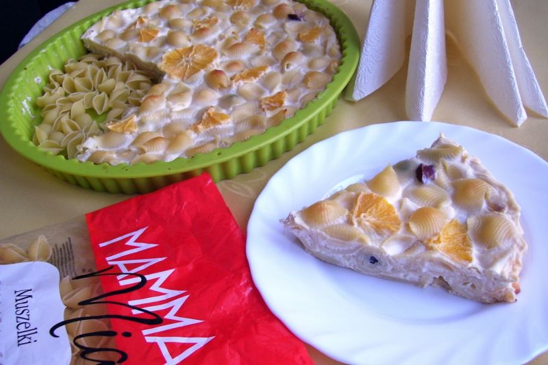 Makaronowa tarta z pomarańczami Makaronowa tarta z pomarańczami