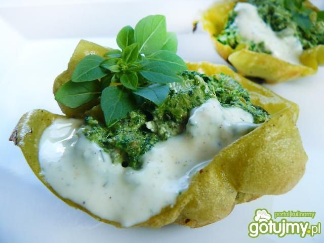 Makaronowe koszyczki z ricottą  Makaronowe koszyczki z ricottą