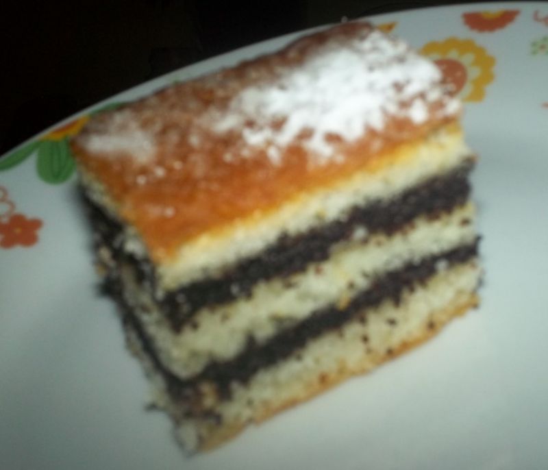 Makowiec -ciasto z sera białego