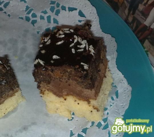 Makowiec z masą kakaową