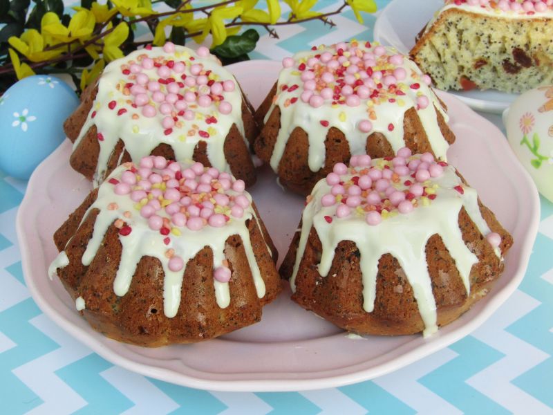 Makowo- bakaliowe mini babeczki do koszyczka