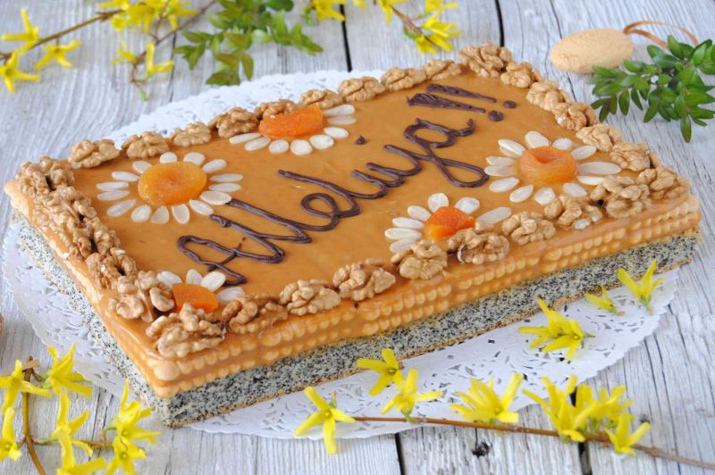 Makowo- kajmakowy mazurek Makowo- kajmakowy mazurek