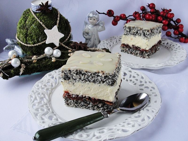 Makowo kokosowe z żurawiną