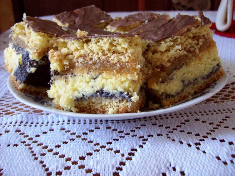 Makowo- serowe ciasto